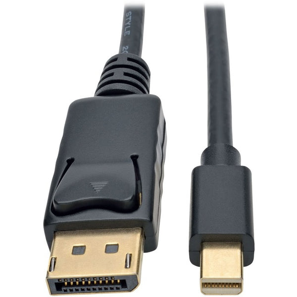 Tripp Lite Mini DisplayPort to DisplayPort Adapter Cable 4K M-M Black Mdp to DP 3ft - American Tech Depot