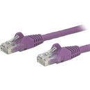 StarTech.com 6in CAT6 Ethernet Cable - Purple Snagless Gigabit CAT 6 Wire - 100W PoE RJ45 UTP 650MHz Category 6 Network Patch Cord UL-TIA - American Tech Depot