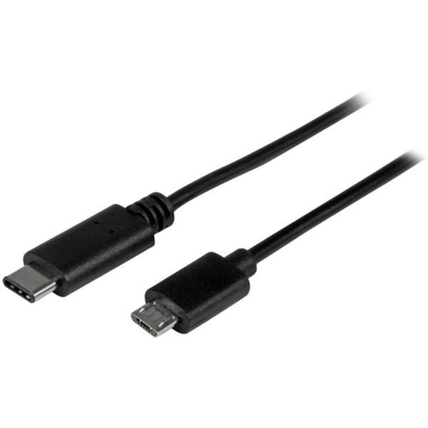 StarTech.com 0.5m USB C to Micro USB Cable - M-M - USB 2.0 - USB-C to Micro USB Charge Cable - USB 2.0 Type C to Micro B Cable - American Tech Depot