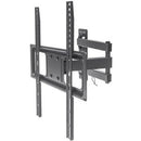 Manhattan TV & Monitor Mount, Wall, Full Motion, 1 screen, Screen Sizes: 32-55" , Black, VESA 100x100 to 400x400mm, Max 35kg, LFD, Tilt & Swivel with 3 Pivots, Lifetime Warranty