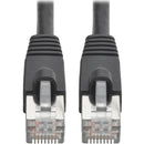 Tripp Lite Cat6a Snagless Shielded STP Patch Cable 10G, PoE, Black M-M 14ft - American Tech Depot