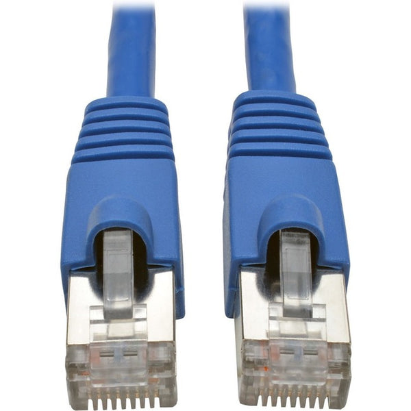 Tripp Lite Cat6a Snagless Shielded STP Patch Cable 10G, PoE, Blue M-M 25ft - American Tech Depot