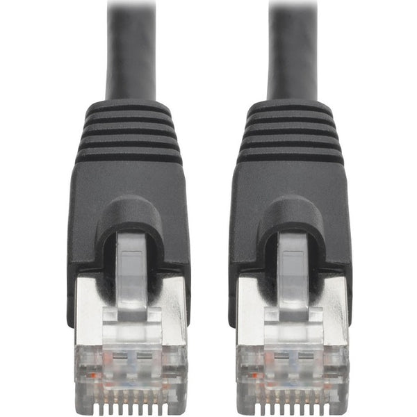 Tripp Lite Cat6a Snagless Shielded STP Patch Cable 10G, PoE, Black M-M 25ft - American Tech Depot