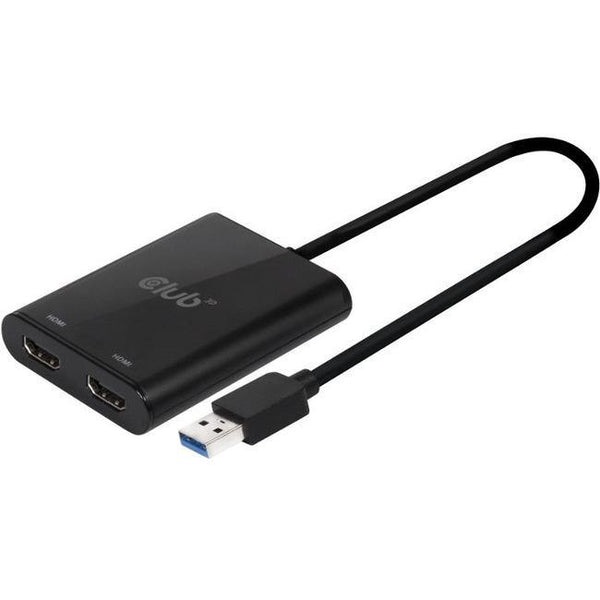 Club 3D USB A to HDMI 2.0 Dual Monitor 4K 60Hz - American Tech Depot
