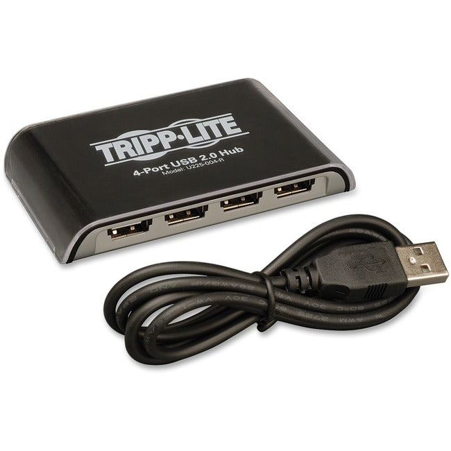 Tripp Lite 4-Port Desktop Hi-Speed USB 2.0 USB 1.1 Hub 480Mbps 4ft Cable - American Tech Depot