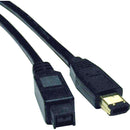 Tripp Lite 6ft Hi-Speed FireWire IEEE Cable-800Mbps with Gold Plated Connectors 9pin-6pin M-M 6' - American Tech Depot