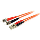 StarTech.com 1m Fiber Optic Cable - Multimode Duplex 62.5-125 - LSZH - LC-ST - OM1 - LC to ST Fiber Patch Cable - American Tech Depot