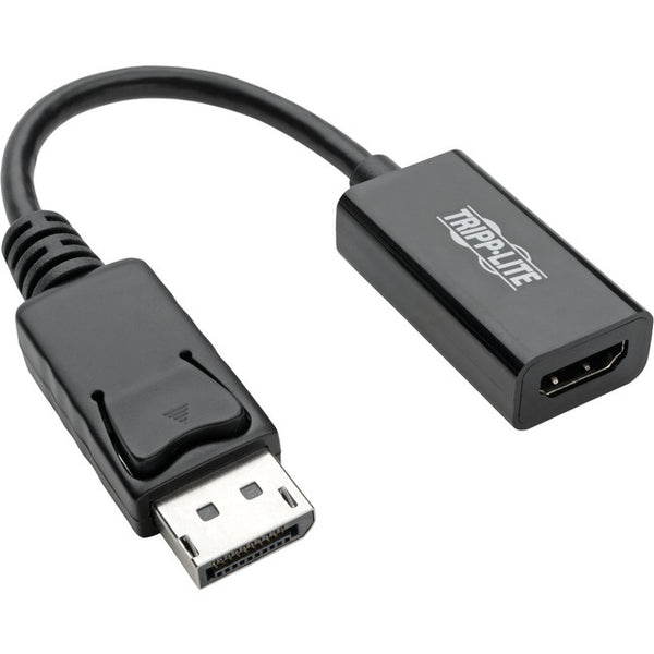 Tripp Lite DisplayPort to HDMI 2.0 Adapter-M-F, Latching Connector, 4K@60 Hz, 6 in., Black, DP to HDMI - American Tech Depot