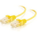 C2G 3ft Cat6 Snagless Unshielded (UTP) Slim Ethernet Network Patch Cable - Yellow - American Tech Depot