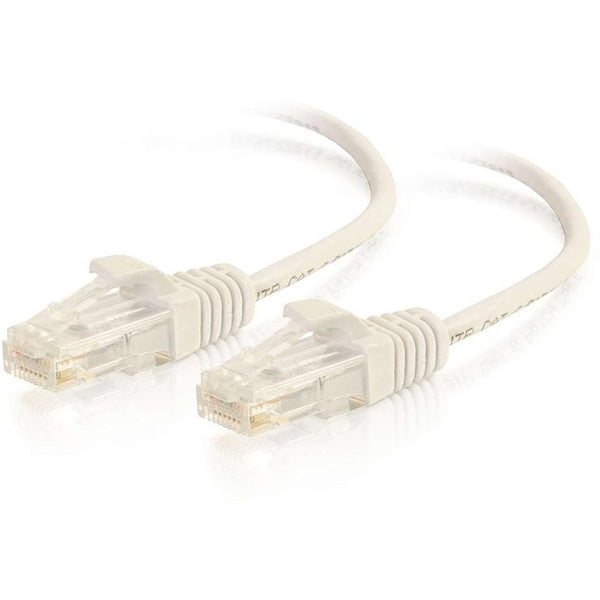 C2G 5ft Cat6 Snagless Unshielded (UTP) Slim Ethernet Network Patch Cable - White - American Tech Depot