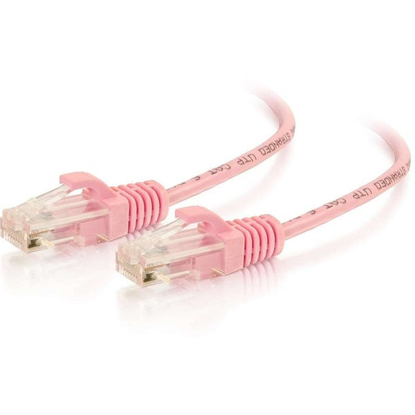 C2G 3ft Cat6 Snagless Unshielded (UTP) Slim Ethernet Network Patch Cable - Pink - American Tech Depot
