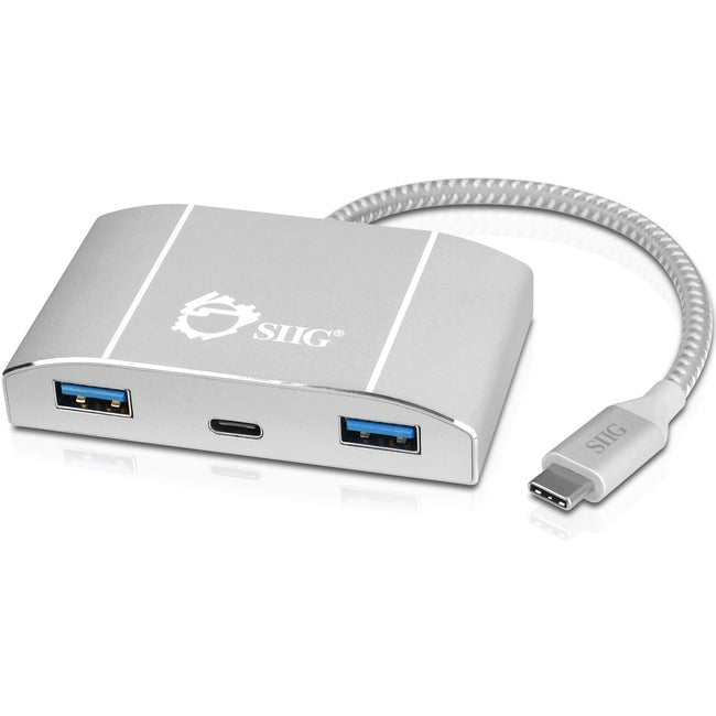 SIIG USB-C to 4-Port USB 3.0 Hub with PD Charging - 3A-1C - American Tech Depot