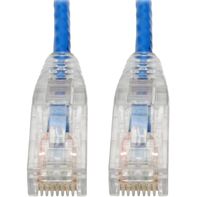 Tripp Lite Cat6 Gigabit Snagless Molded Slim UTP Patch Cable (RJ45 M-M), Blue, 6 in. - American Tech Depot