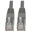Tripp Lite Cat6 Cat5e Gigabit Molded Patch Cable RJ45 M-M 550MHz Gray 1ft 1' - American Tech Depot