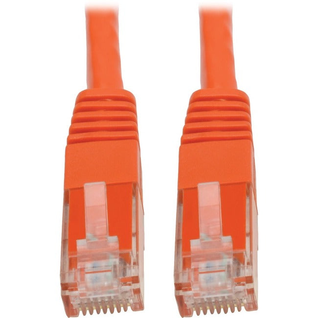 Tripp Lite Cat6 Cat5e Gigabit Molded Patch Cable RJ45 M-M 550MHz Orange 6ft - American Tech Depot