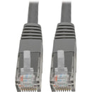 Tripp Lite Cat6 Cat5e Gigabit Molded Patch Cable RJ45 M-M 550MHz Gray 15ft - American Tech Depot