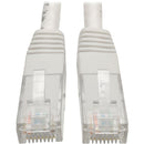 Tripp Lite Cat6 Cat5e Gigabit Molded Patch Cable RJ45 M-M 550MHz White 20ft - American Tech Depot