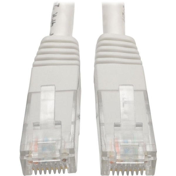 Tripp Lite Cat6 Cat5e Gigabit Molded Patch Cable RJ45 M-M 550MHz White 20ft - American Tech Depot