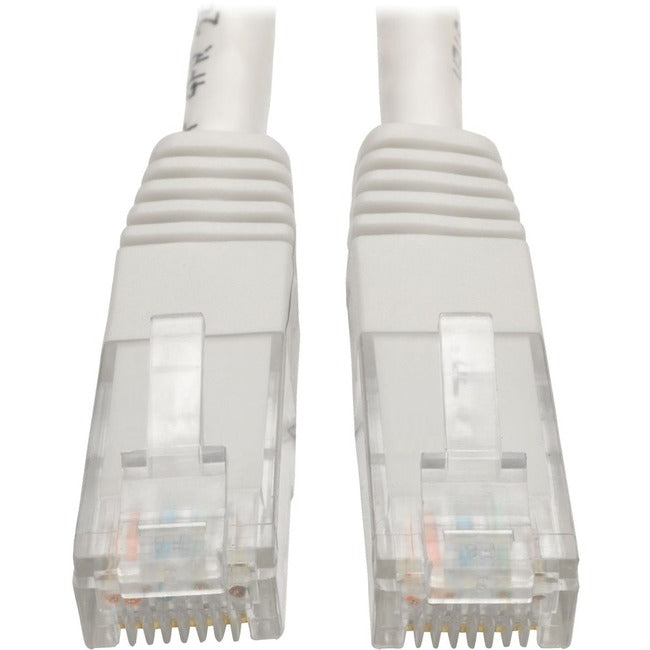 Tripp Lite Cat6 Cat5e Gigabit Molded Patch Cable RJ45 M-M 550MHz White 20ft - American Tech Depot