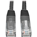 Tripp Lite Cat6 Cat5e Gigabit Molded Patch Cable RJ45 M-M 550MHz Black 35ft - American Tech Depot