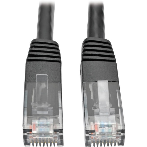 Tripp Lite Cat6 Cat5e Gigabit Molded Patch Cable RJ45 M-M 550MHz Black 35ft - American Tech Depot