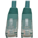 Tripp Lite Cat6 Cat5e Gigabit Molded Patch Cable RJ45 M-M 550MHz Green 35ft 35' - American Tech Depot