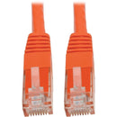 Tripp Lite Cat6 Cat5e Gigabit Molded Patch Cable RJ45 M-M 550MHz Orange 50ft 50' - American Tech Depot
