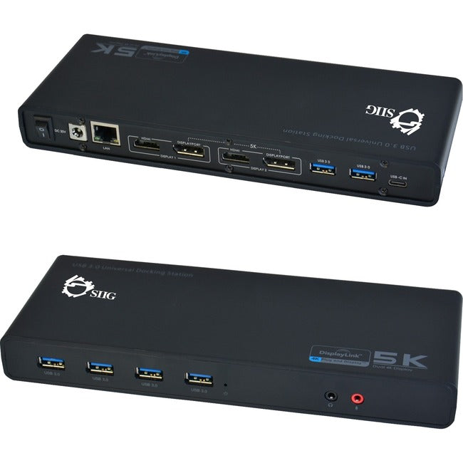 SIIG USB 3.0 4K Dual Video Docking Station - USB-C