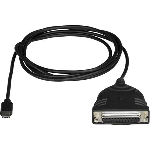 StarTech.com USB C to Parallel Printer Cable - USB to DB25 - Printer Cable Adapter - USB C Printer Cable - Bus Powered - American Tech Depot