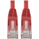 Tripp Lite Cat6 GbE Snagless Molded Patch Cable UTP Red RJ45 M-M 4ft 4' - American Tech Depot