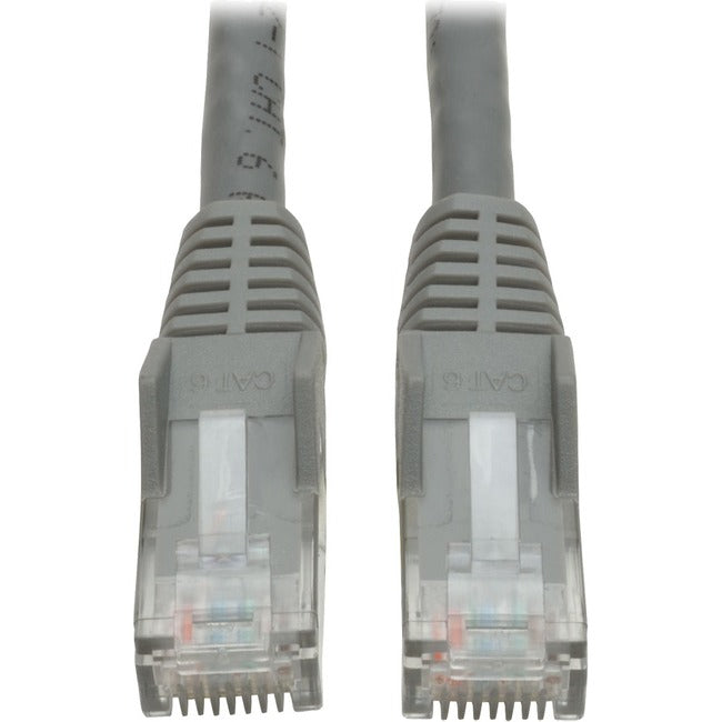 Tripp Lite Cat6 GbE Gigabit Ethernet Snagless Molded Patch Cable UTP Gray RJ45 M-M 35ft 35' - American Tech Depot