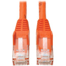 Tripp Lite Cat6 GbE Gigabit Ethernet Snagless Molded Patch Cable UTP Orange RJ45 M-M 50ft 50' - American Tech Depot