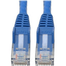 Tripp Lite Cat6 GbE Gigabit Ethernet Snagless Molded Patch Cable UTP Blue RJ45 M-M 6in 6" - American Tech Depot