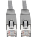 Tripp Lite Cat6a Snagless Shielded STP Network Patch Cable 10G Certified, PoE, Gray RJ45 M-M 3ft 3' - American Tech Depot