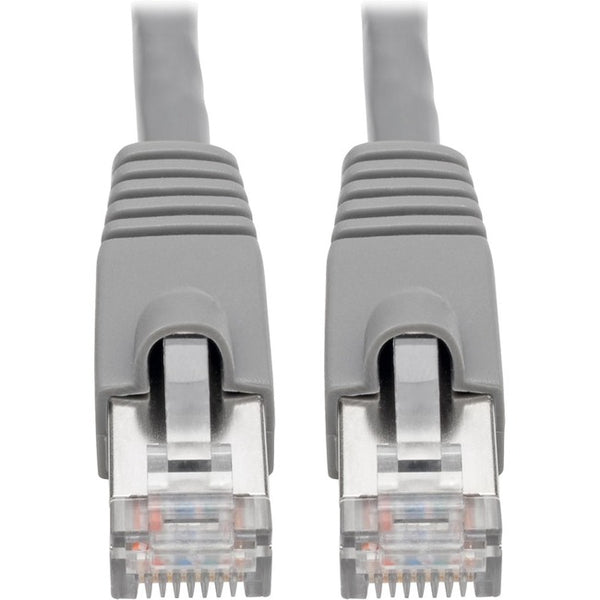 Tripp Lite Cat6a Snagless Shielded STP Network Patch Cable 10G Certified, PoE, Gray RJ45 M-M 10ft 10' - American Tech Depot