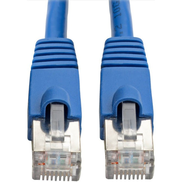 Tripp Lite Cat6a Snagless Shielded STP Network Patch Cable 10G Certified, PoE, Blue RJ45 M-M 35ft 35' - American Tech Depot