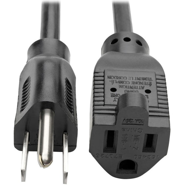 Tripp Lite Power Extension Cord 18 AWG 10A NEMA 5-15R to NEMA 5-15P 3ft 3' - American Tech Depot