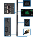 Tripp Lite PDU Monitored 5-5.8kW 208-240V, 20 C13 4 C19, LX Platform Interface, 0URM Rackmount Vertical TAA - American Tech Depot