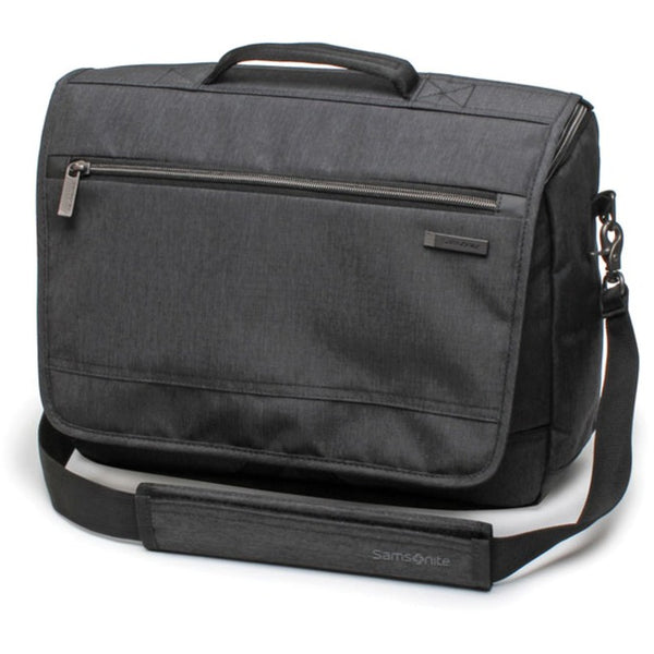 Samsonite Modern Utility Carrying Case (Messenger) for 15.6" Apple Notebook, Tablet, iPad - Charcoal Heather, Charcoal