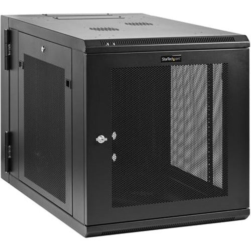 Startech 12u 19in Wall Mount Network Cabinet - Switch Depth Rack Enclosure- 180  Hinged D