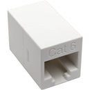Tripp Lite Cat6 Straight-Through Modular Compact In-Line Coupler (RJ45 F-F), White, TAA - American Tech Depot
