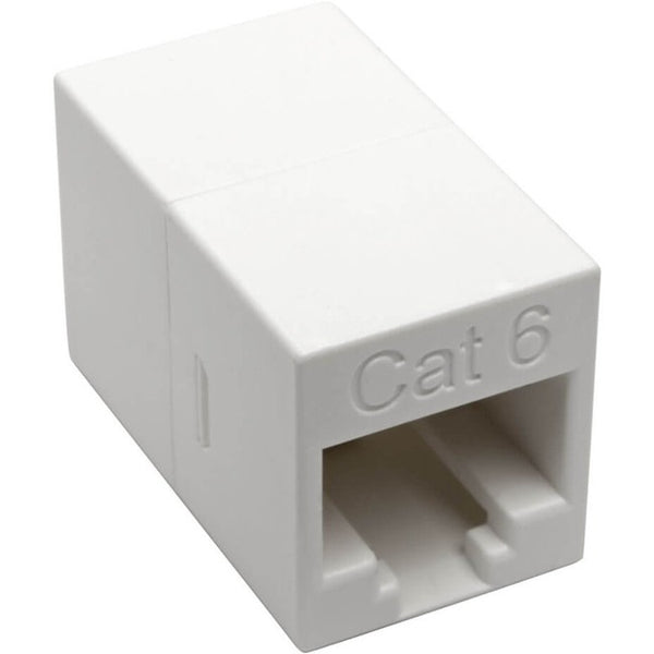 Tripp Lite Cat6 Straight-Through Modular Compact In-Line Coupler (RJ45 F-F), White, TAA - American Tech Depot