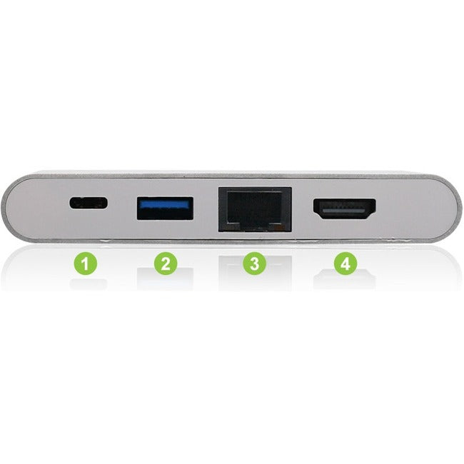 IOGEAR USB-C 4K Multiport Adapter (HDMI, GbE, USB Type-A, USB-C) - American Tech Depot