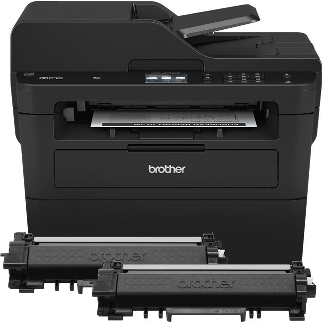 Brother MFC-L2750DW XL Extended Print Compact Laser All-in-One Printer with up to 2 Years of Toner In-box