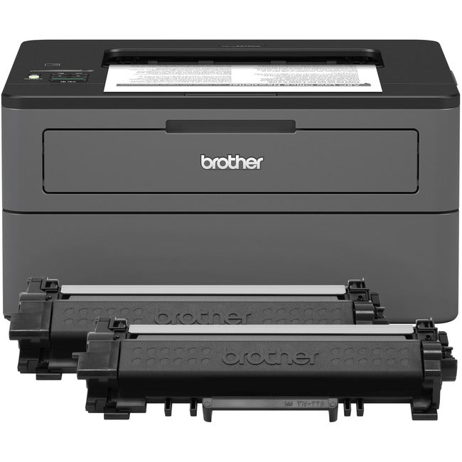 Brother HL-L2370DW XL Extended Print Monochrome Compact Laser Printer with up to 2 Years of Toner In-box