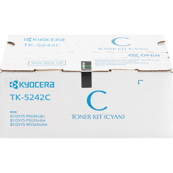 Kyocera Tk-5242c Cyan Toner Cartridge For Use In Ecosys M5526cdw P5026cdw Estima