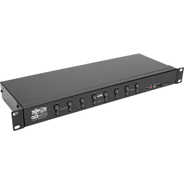 Tripp Lite 8-Port KVM Switch DVI USB w- Audio & USB Peripheral Sharing 1URM - American Tech Depot