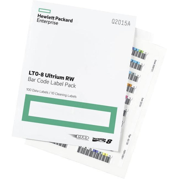 HPE LTO-8 Ultrium RW Bar Code Label Pack - American Tech Depot