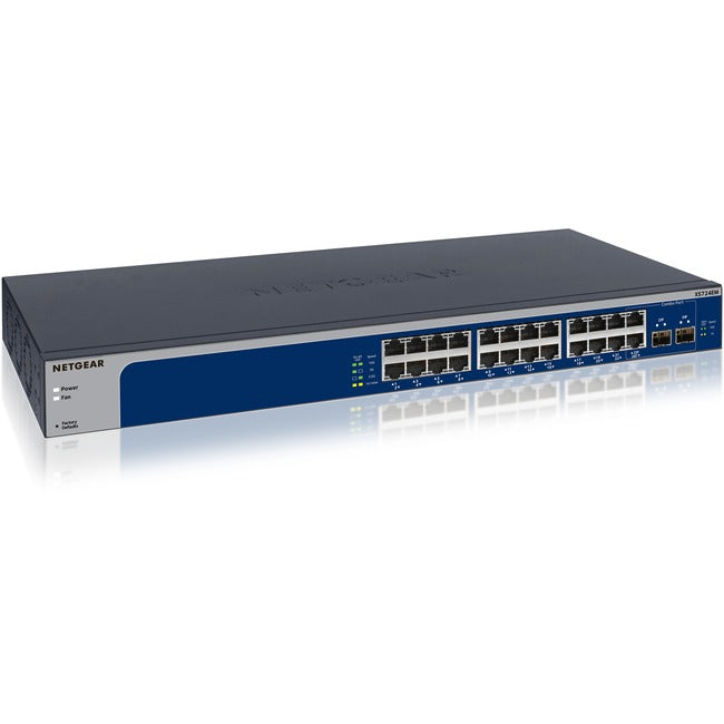 Netgear 24-Port 10-Gigabit-Multi-Gigabit Ethernet Smart Managed Plus Switch (XS724EM)