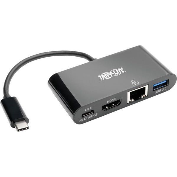 Tripp Lite USB C to HDMI Multiport Adapter Docking Station USB Type C to HDMI Black, Thunderbolt 3 Compatible, USB Type C, USB-C, USB Type-C - American Tech Depot